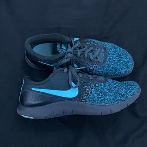 Nike Women’s Flex Contact 908995-010 Blue & Black Running Shoes Sneakers Size 9